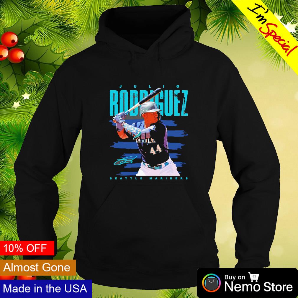 Julio Rodriguez Seattle Mariners 44 signature shirt, hoodie, sweater, long  sleeve and tank top