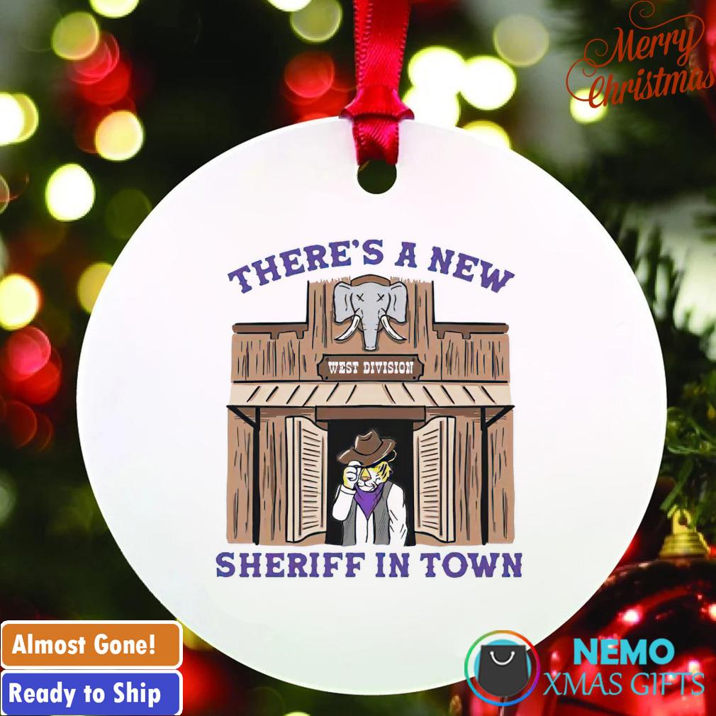 LSU Tigers football there's a new sheriff in town ornament