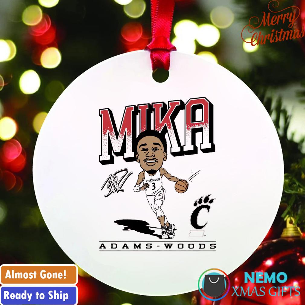 Mika Adams-Woods cartoon player ornament