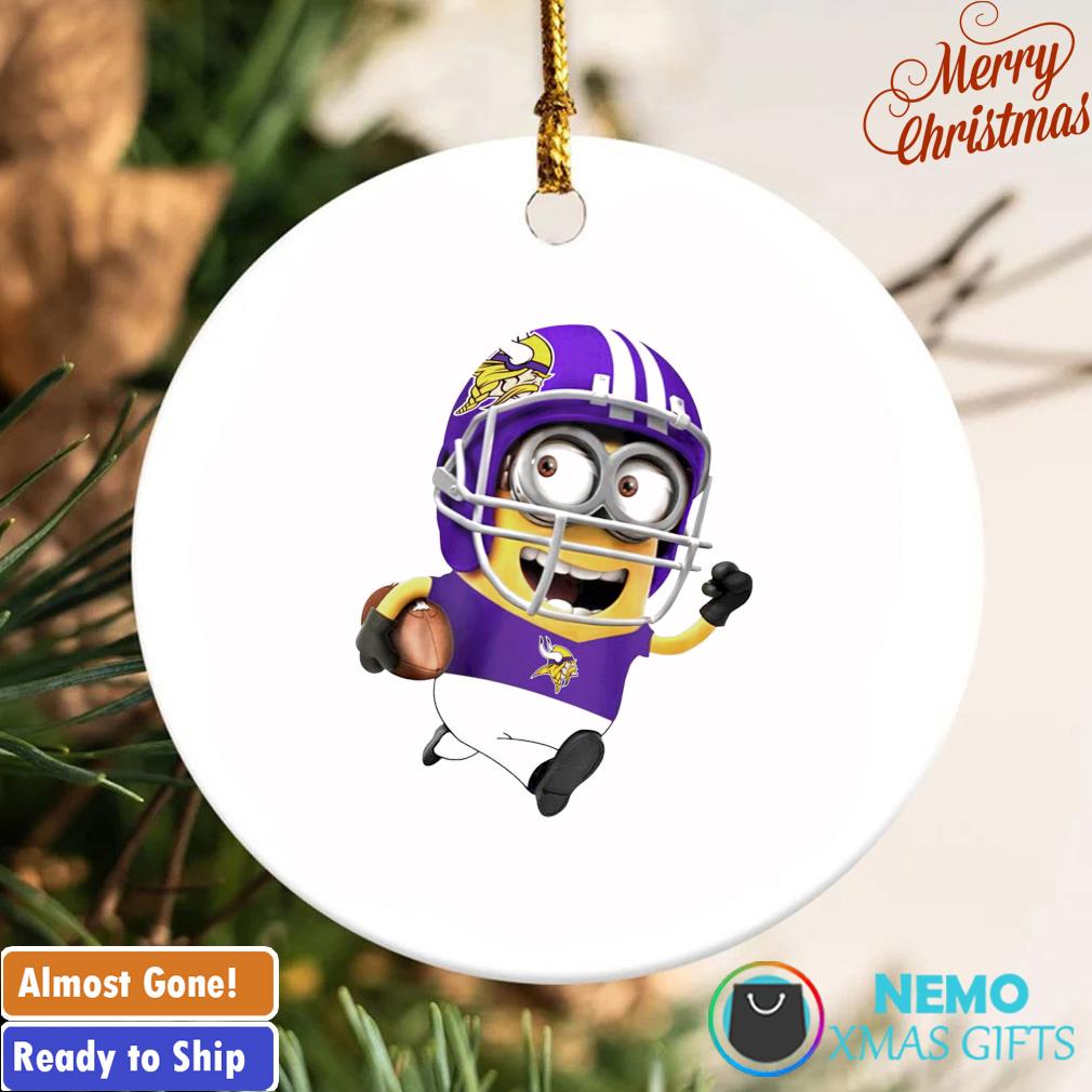 Minnesota Vikings Merry Christmas Circle Ceramic Ornament - T-shirts Low  Price