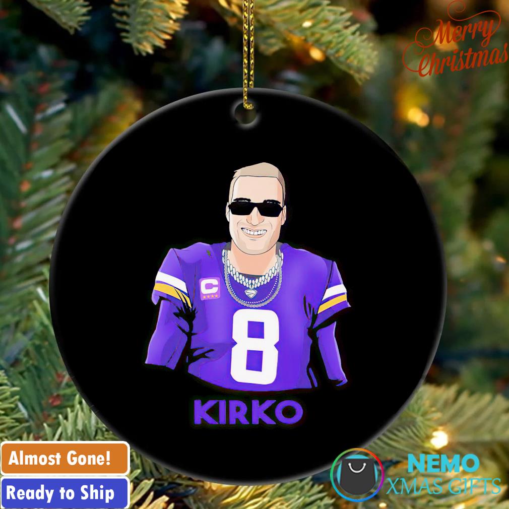 Minnesota Vikings Merry Christmas Circle Ornament