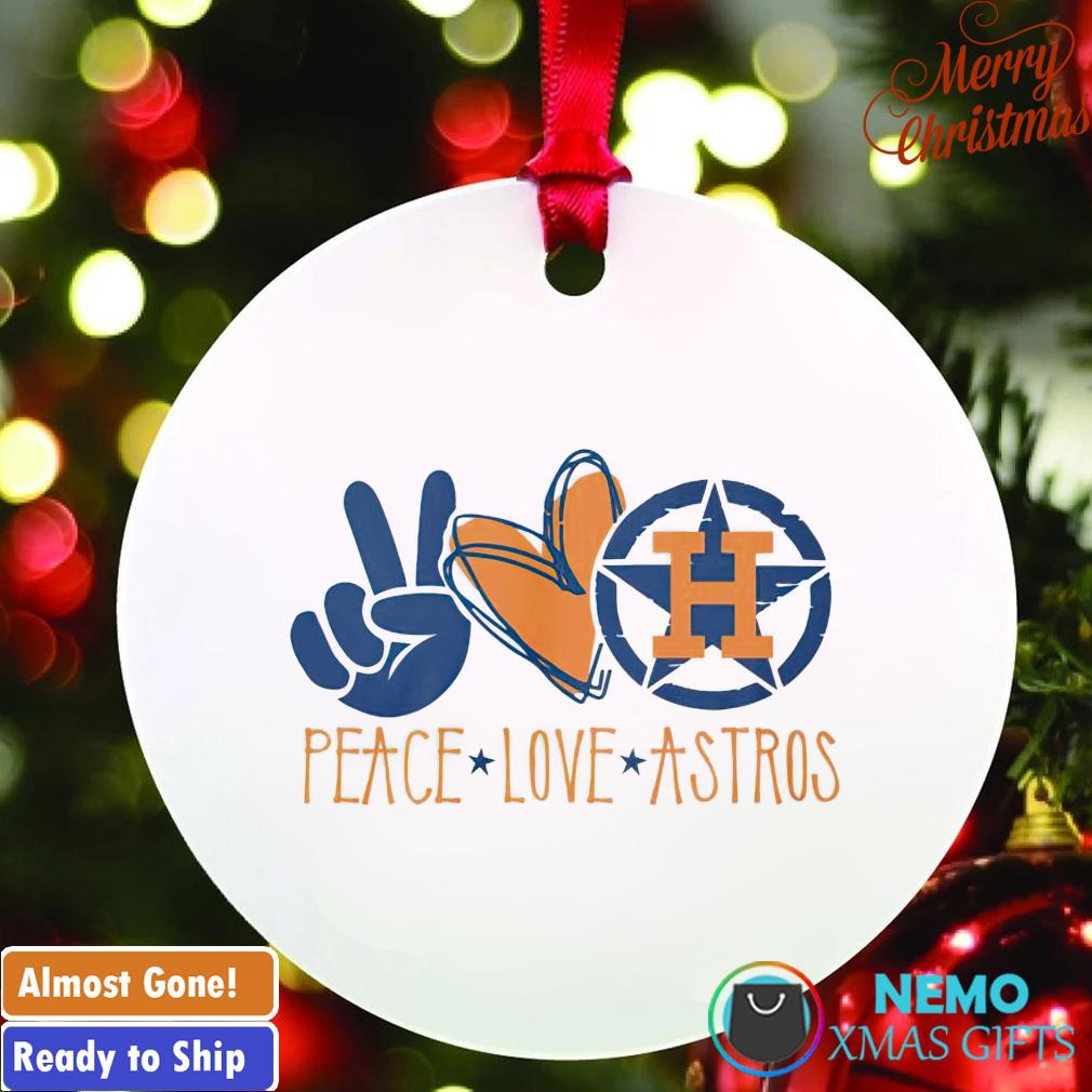 Peace love Astros ornament