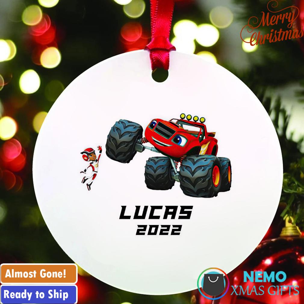 Personalized monster truck 2022 ornament