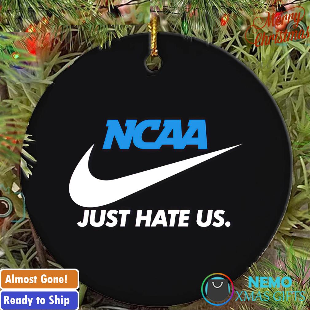 Personalized NCAA Nike just hate us custom teams and players ornament