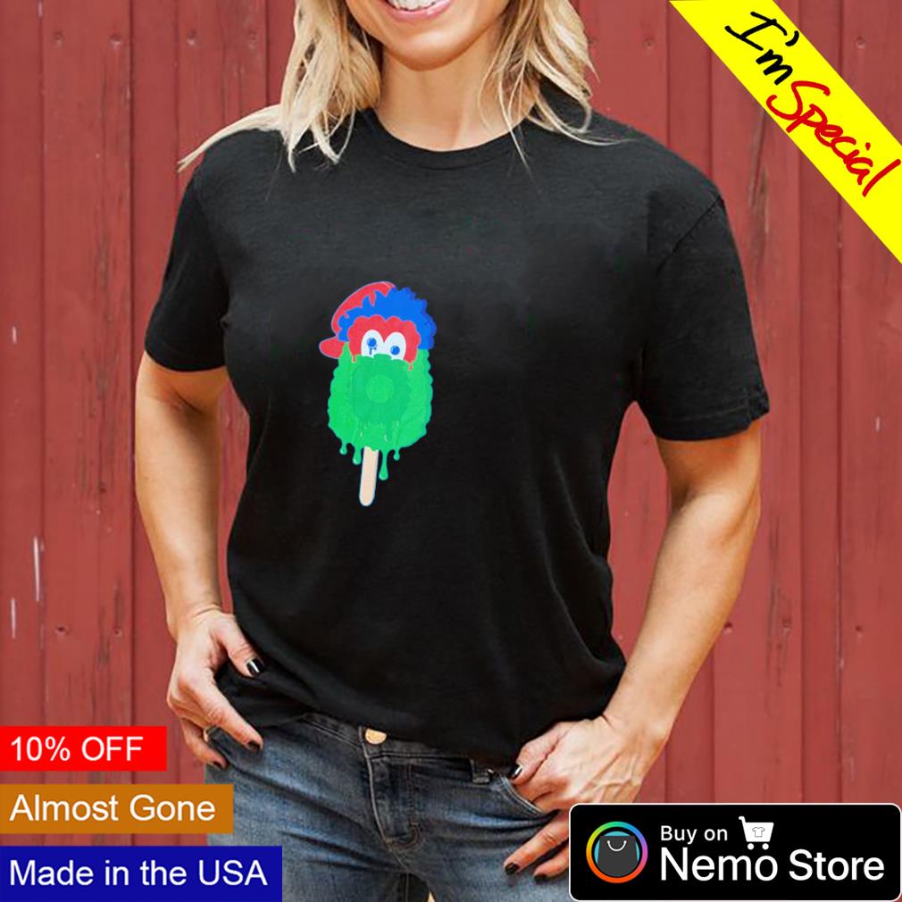 Phillie Phanatic popsicle mascot Philadelphia Phillies shirt, hoodie,  sweater and v-neck t-shirt