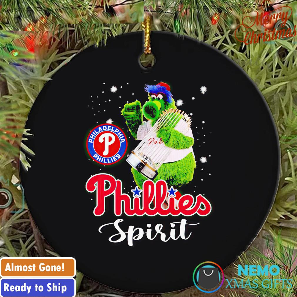 Phillies mascot spirit cup champions ornament