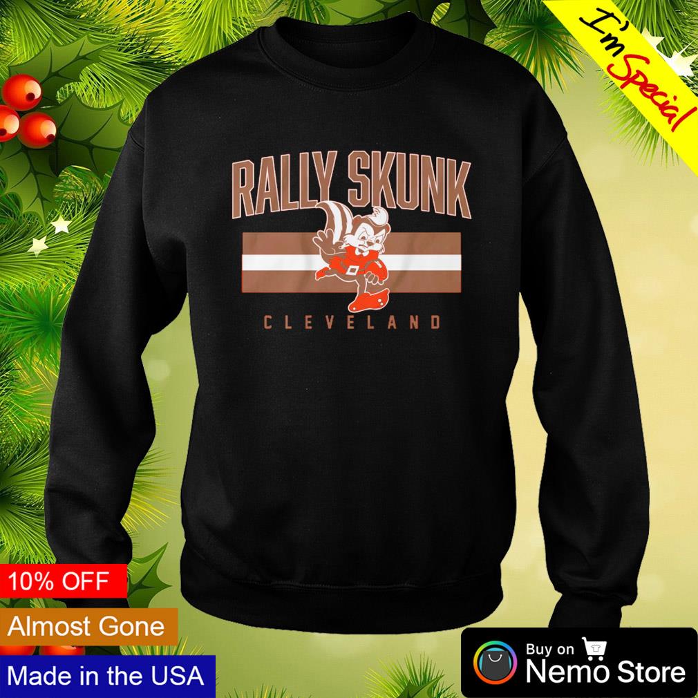 Official logo cleveland rally skunk shirt, hoodie, sweater, long sleeve and  tank top