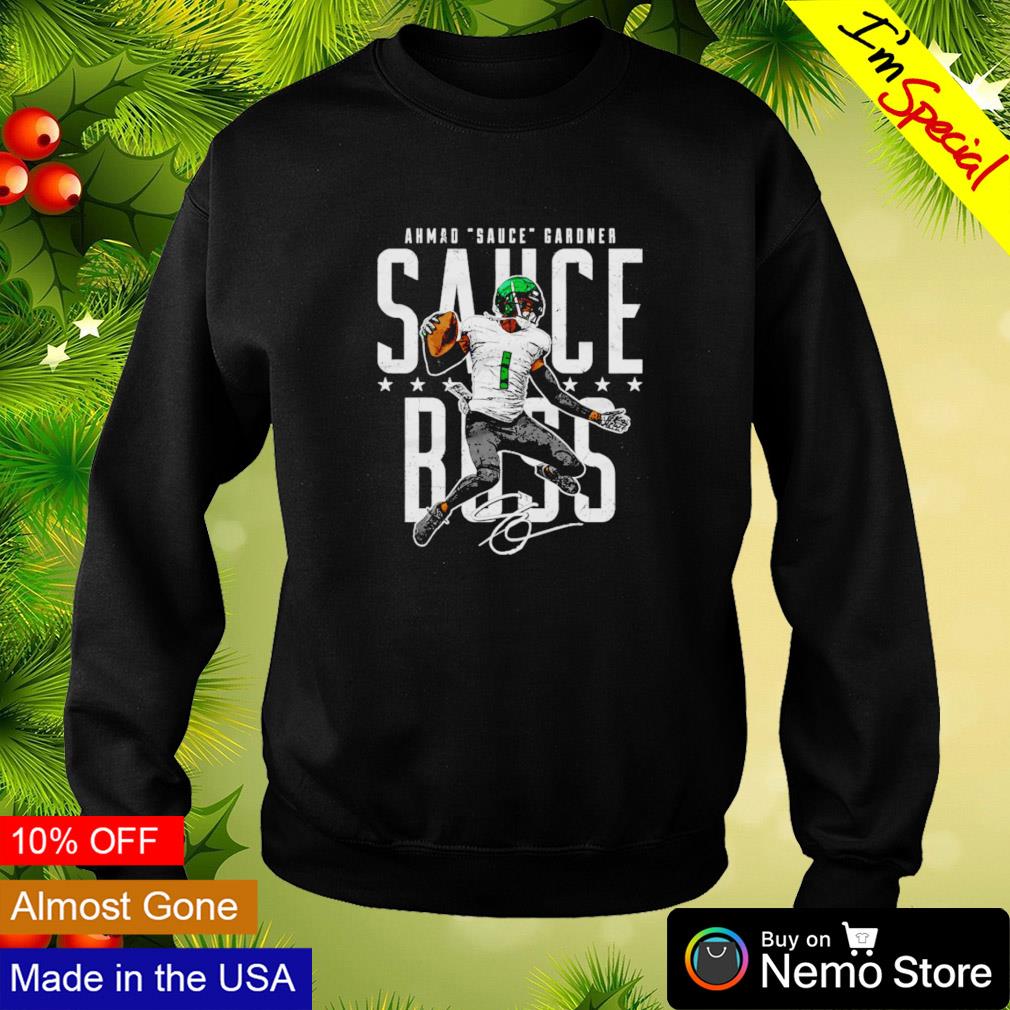 Official Ahmad Sauce Gardner New York Jets Sauce Boss Signature Shirt,  hoodie, sweater, long sleeve and tank top