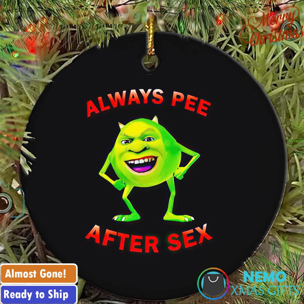 Shrek always pee after sex ornament