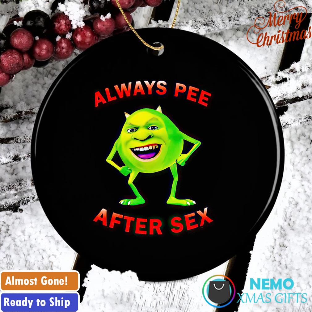 Shrek always pee after sex ornament