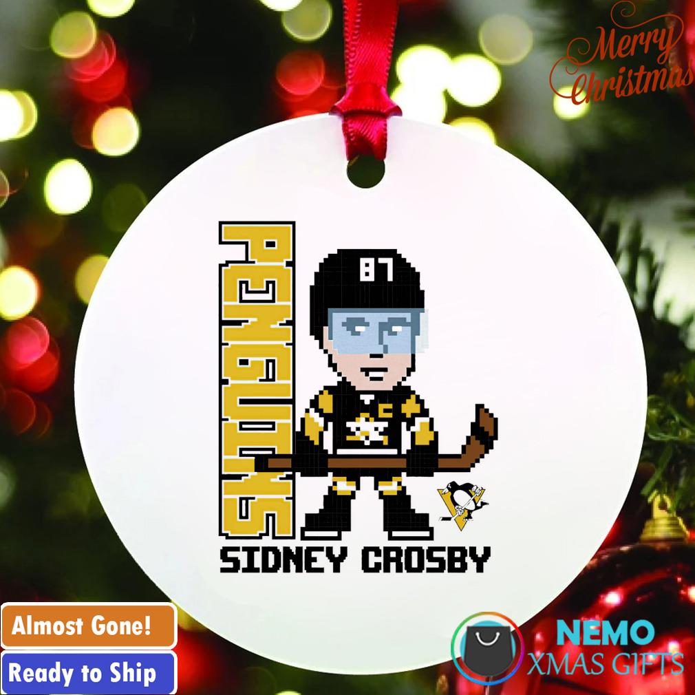 Sidney Crosby Pittsburgh Penguins pixel player 2.0 ornament
