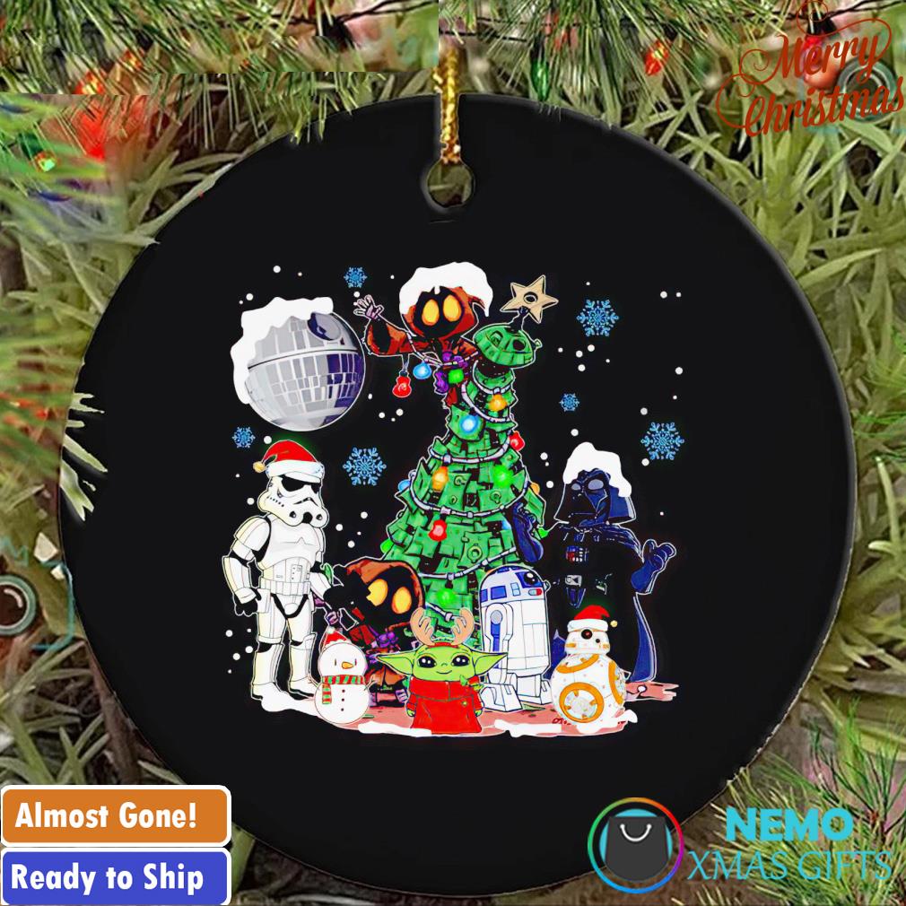 Star Wars characters merry Christmas ornament