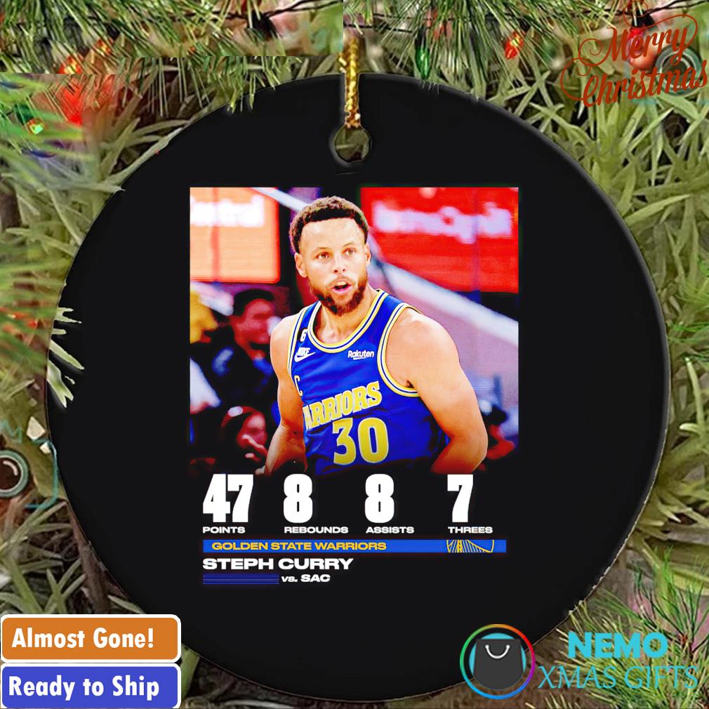 Steph with a huge outing to lead the Warriors ornament
