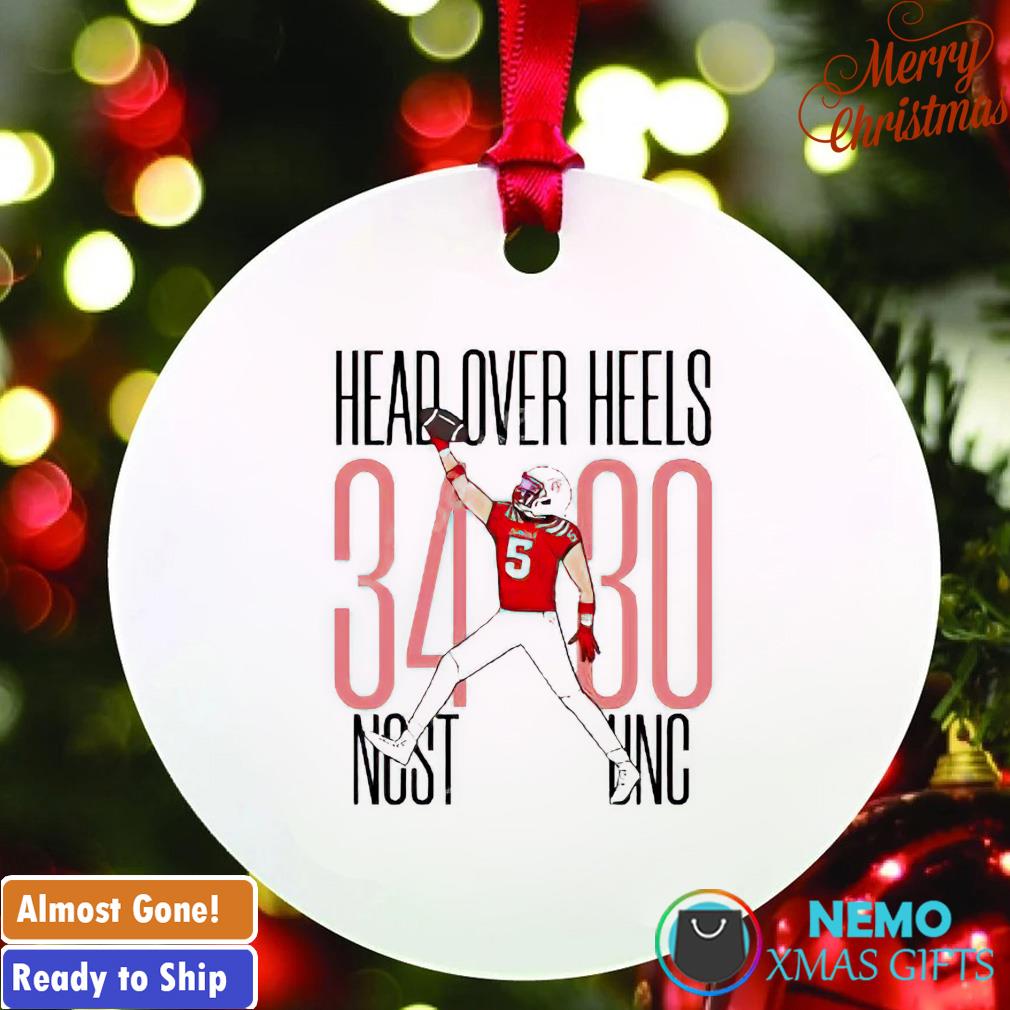 Thayer Thomas head over heels NCST UNC ornament