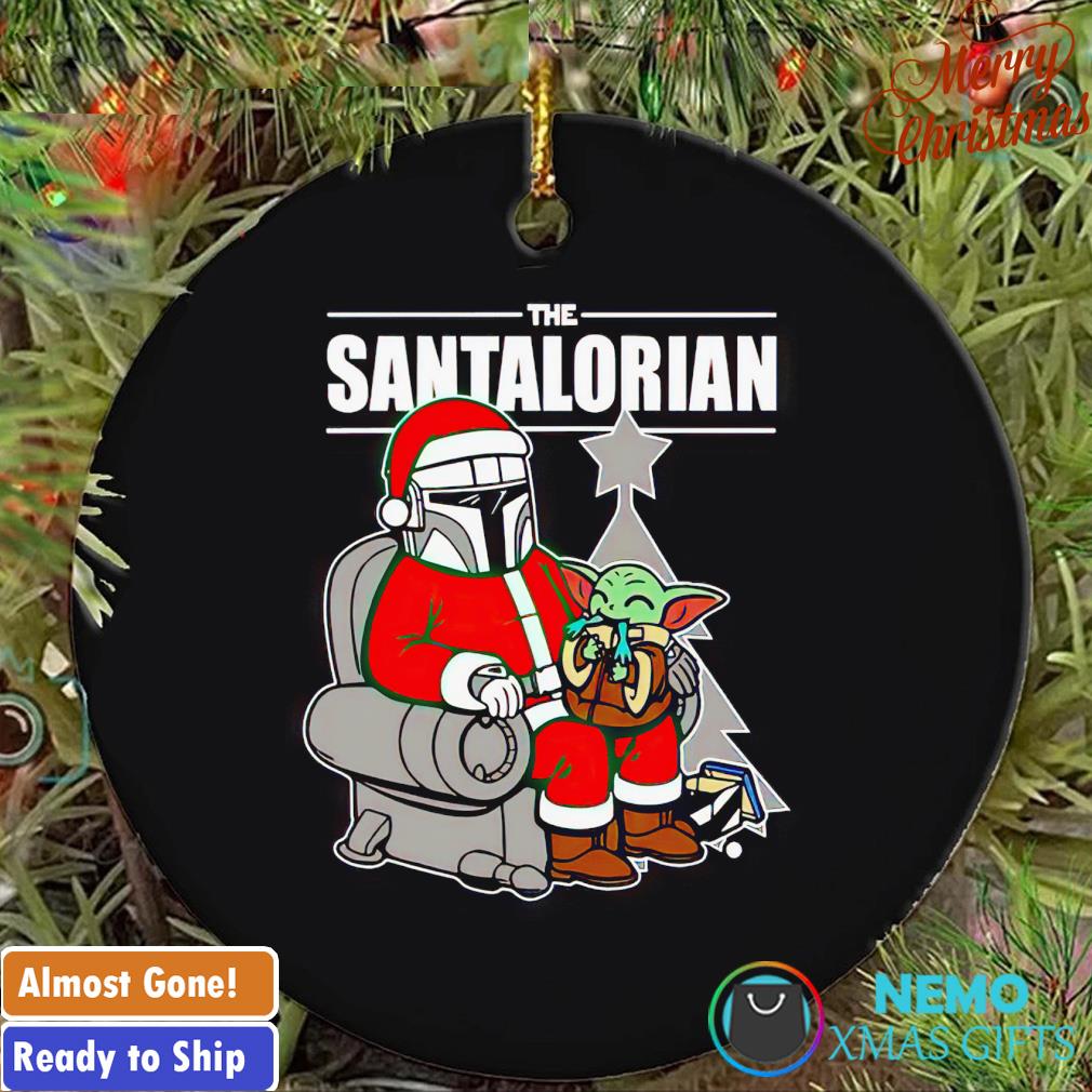 The Santalorian Santa and Baby Yoda Christmas ornament