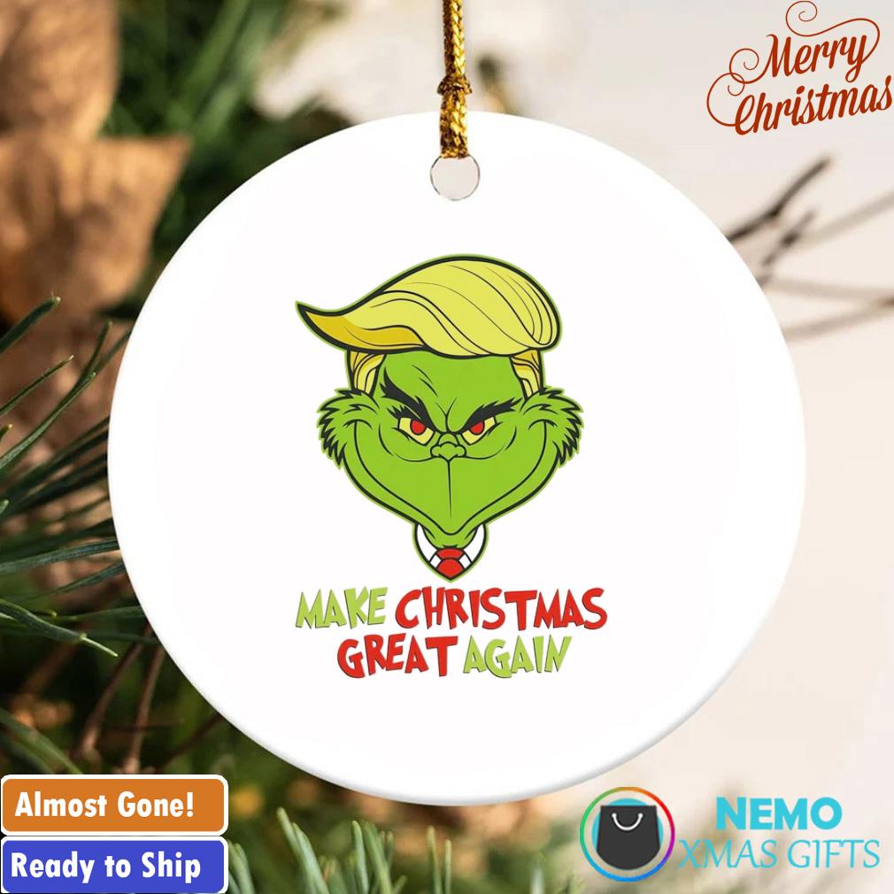 Make Christmas Great Again Donald Trump Back 2024 Xmas Grinch Shirt - The  best gifts are made with Love