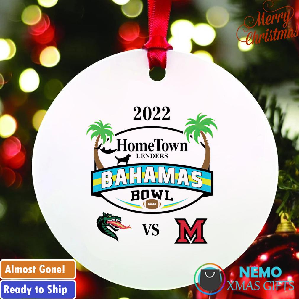 2022 Hometown Lenders Bahamas Bowl UAB vs. Miami ornament