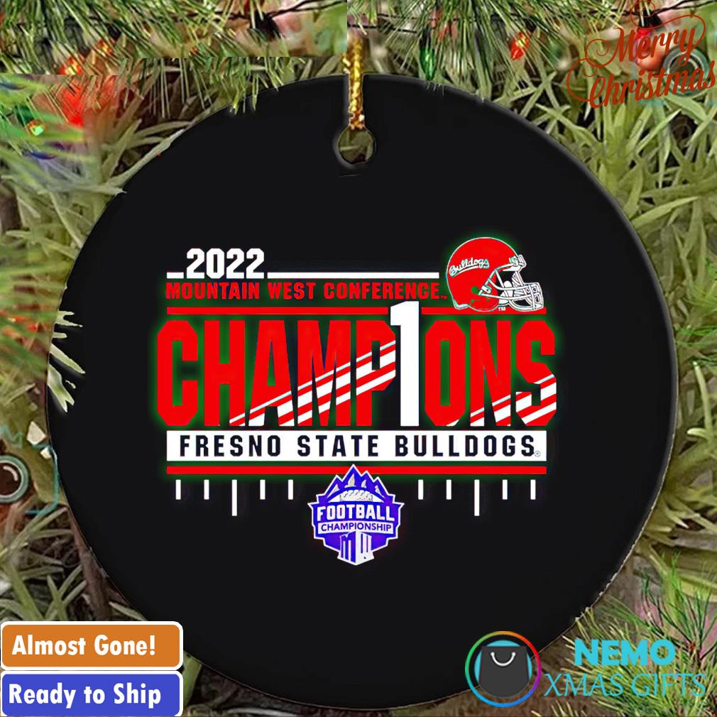 2022 Mountain West Conference champions Fresno State Bulldogs ornament