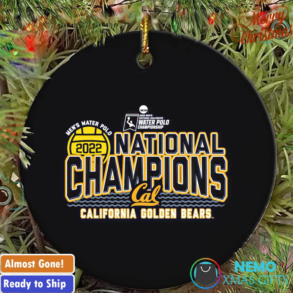 2022 NCAA Men's Water Polo Champions Cal Bears Blue ornament
