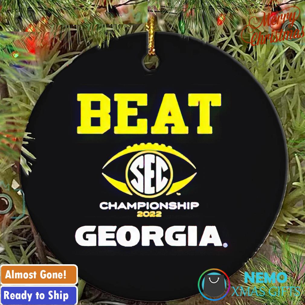 2022 SEC Championship game beat Georgia ornament