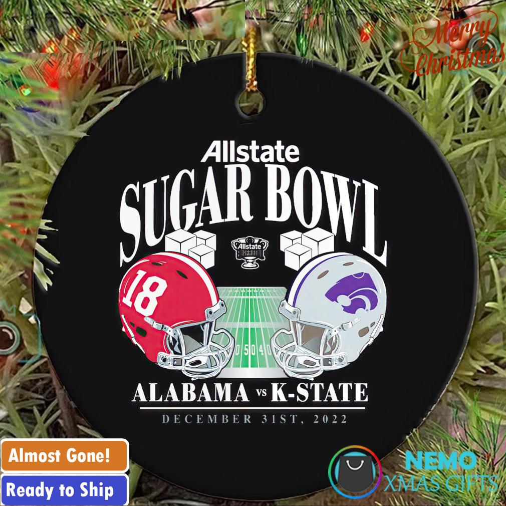 Alabama Crimson Tide vs. Kansas State Wildcats Allstate Sugar Bowl 2022 ornament
