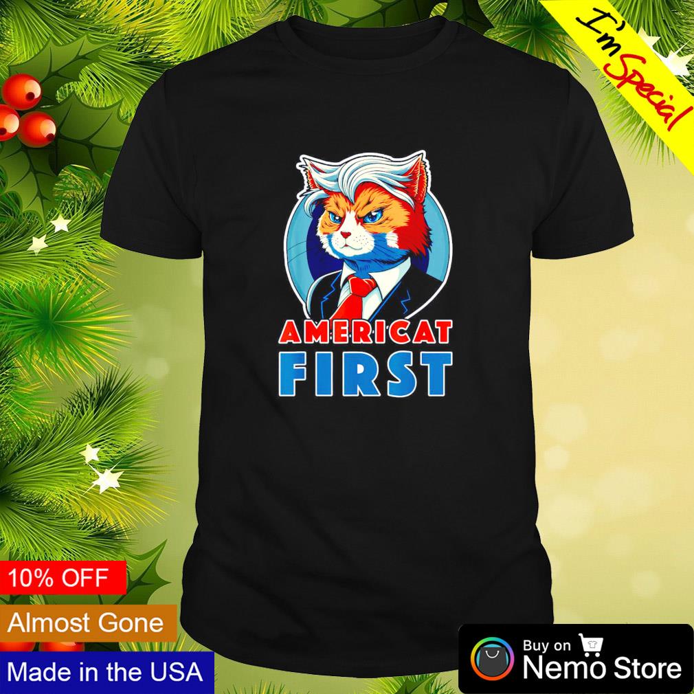 Americat first cat shirt