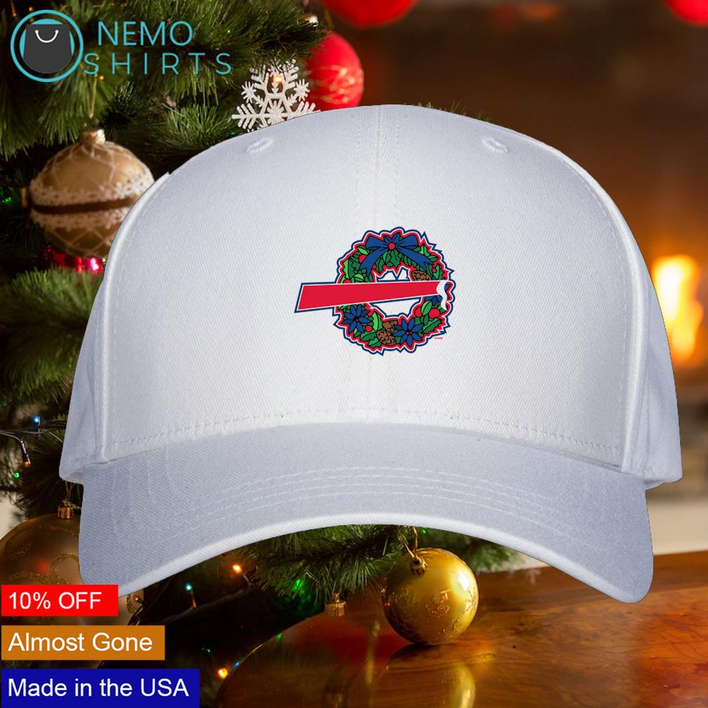 Buffalo Bills Christmas wreath cap hat
