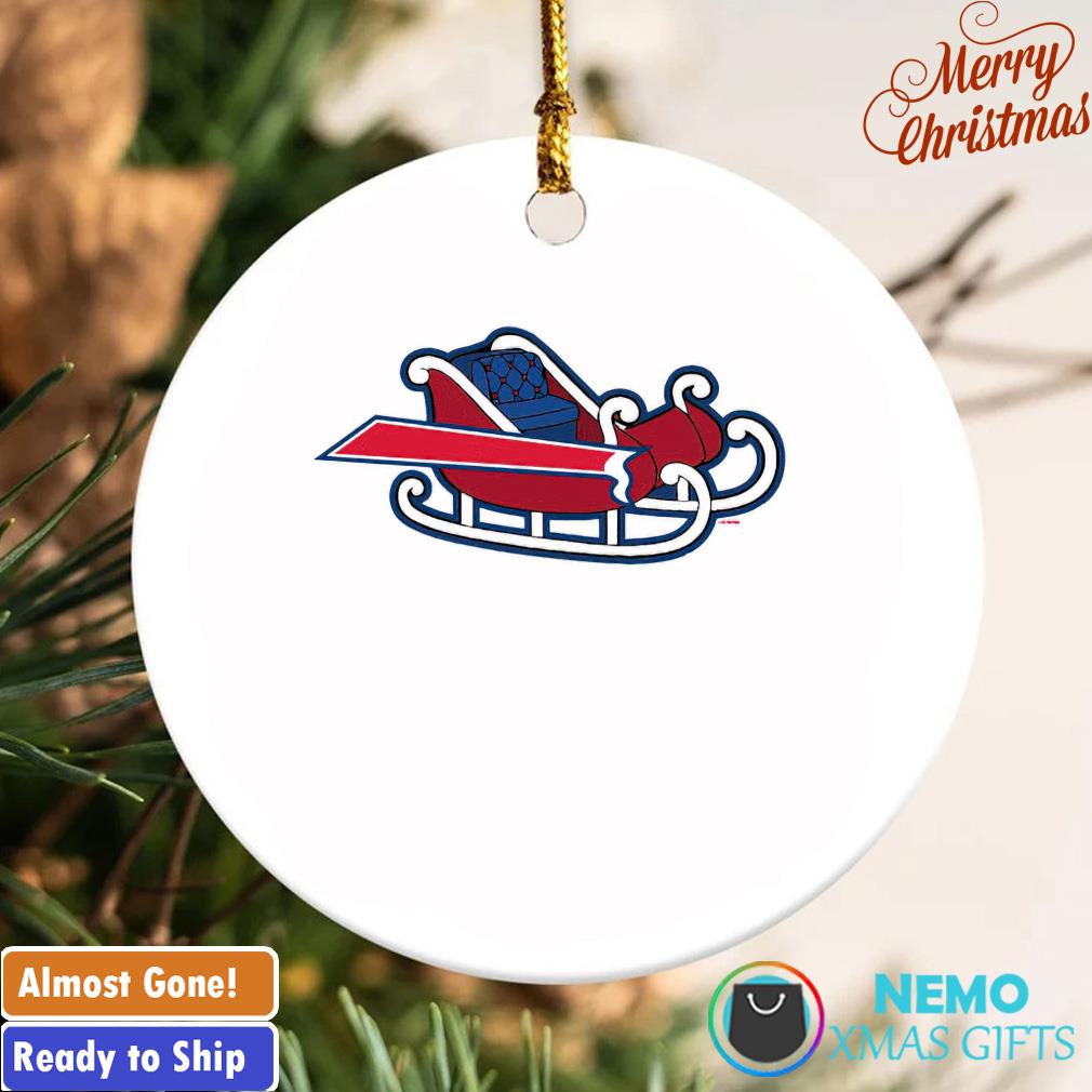 Buffalo Bills Snoopy Christmas Circle Ornament