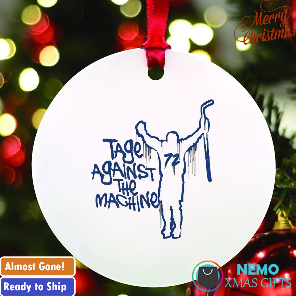 Buffalo hockey tage against the machine ornament