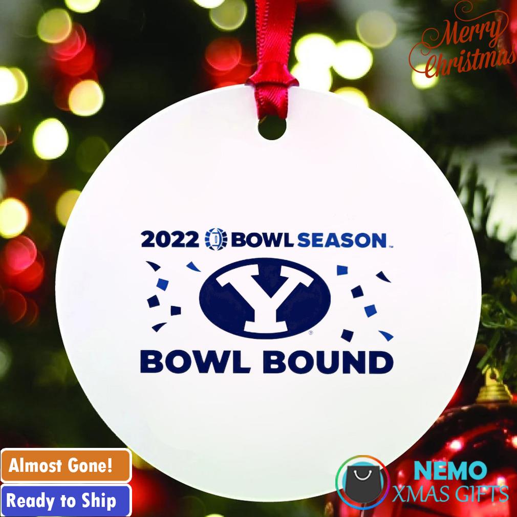 BYU Cougars 2022 bowl season bowl bound ornament