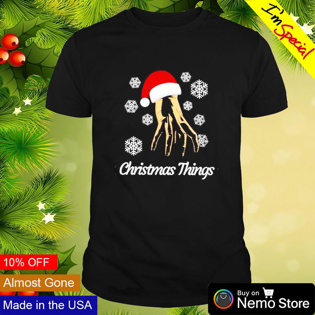 Christmas Things with Santa hat shirt