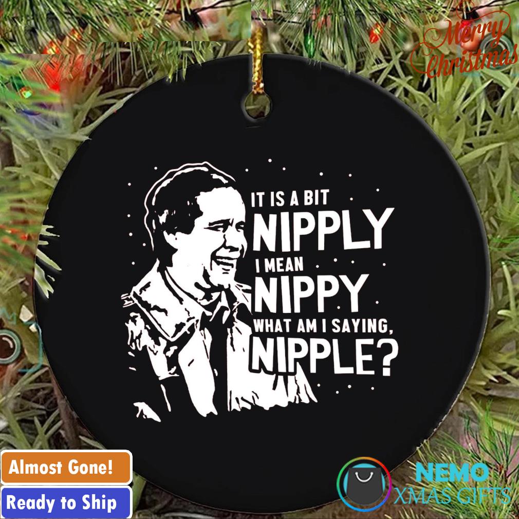 Clark Griswold it is a bit nipply I mean nippy Christmas ornament