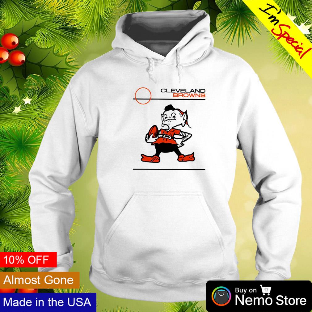 Official cleveland browns brownie elf football shirt, hoodie, sweater, long  sleeve and tank top