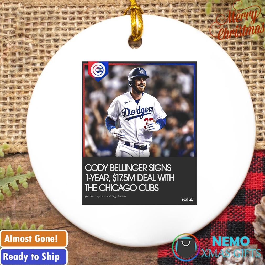 Cody Bellinger signs 1-year deal with the Chicago Cubs ornament, hoodie,  sweater and v-neck t-shirt