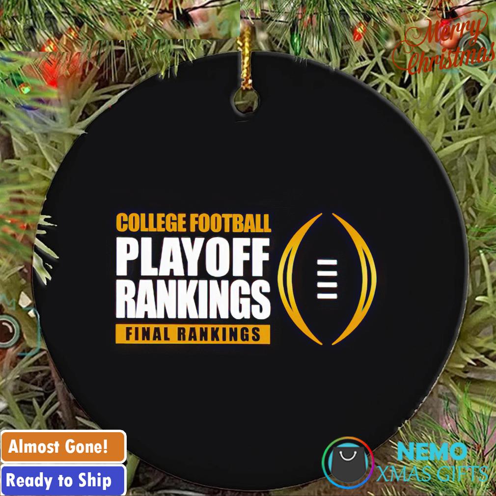 College football playoff rankings final rankings ornament