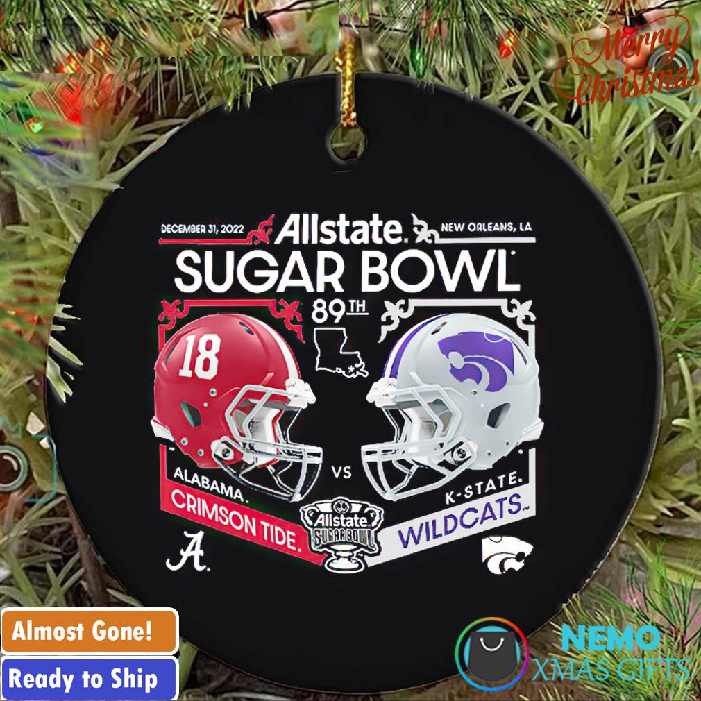 Crimson Tide vs Wildcats 89th allstate sugar bowl ornament