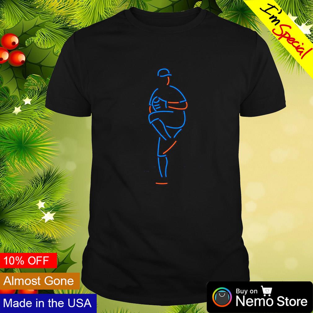 David Robertson D-Rob New York Mets neon line shirt