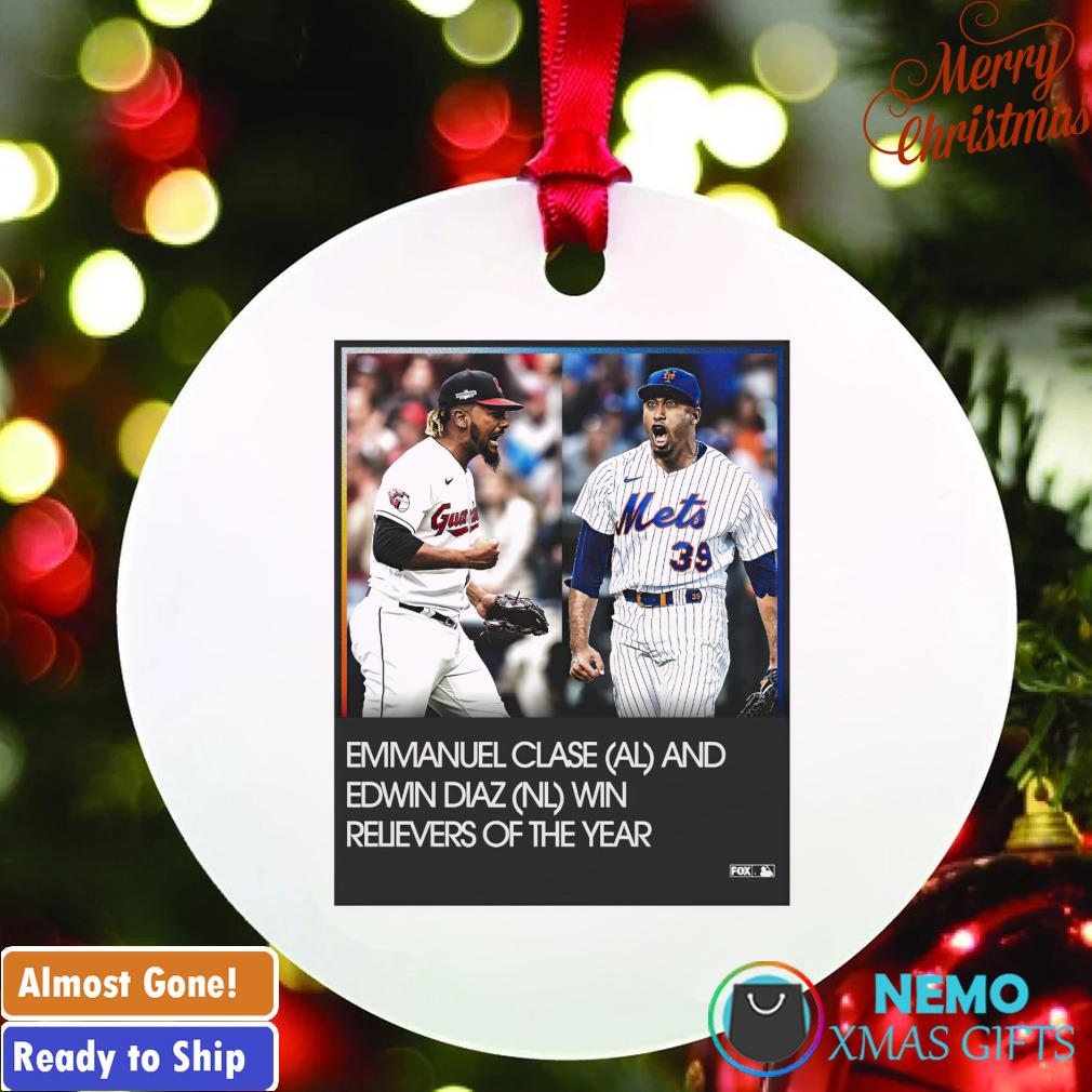 Emmanuel Clase and Edwin Diaz win relievers of the year ornament