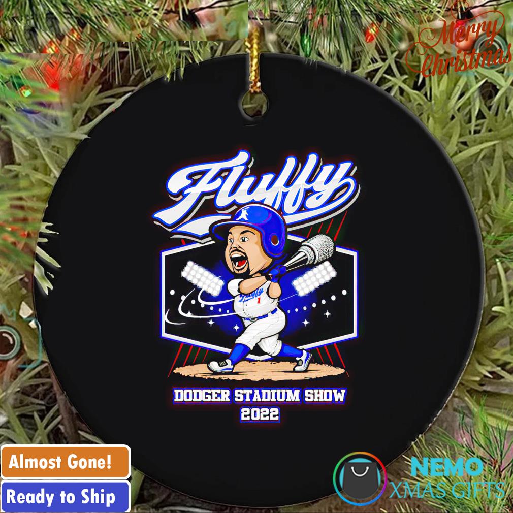 Fluffy big hitter Dodger stadium show 2022 ornament