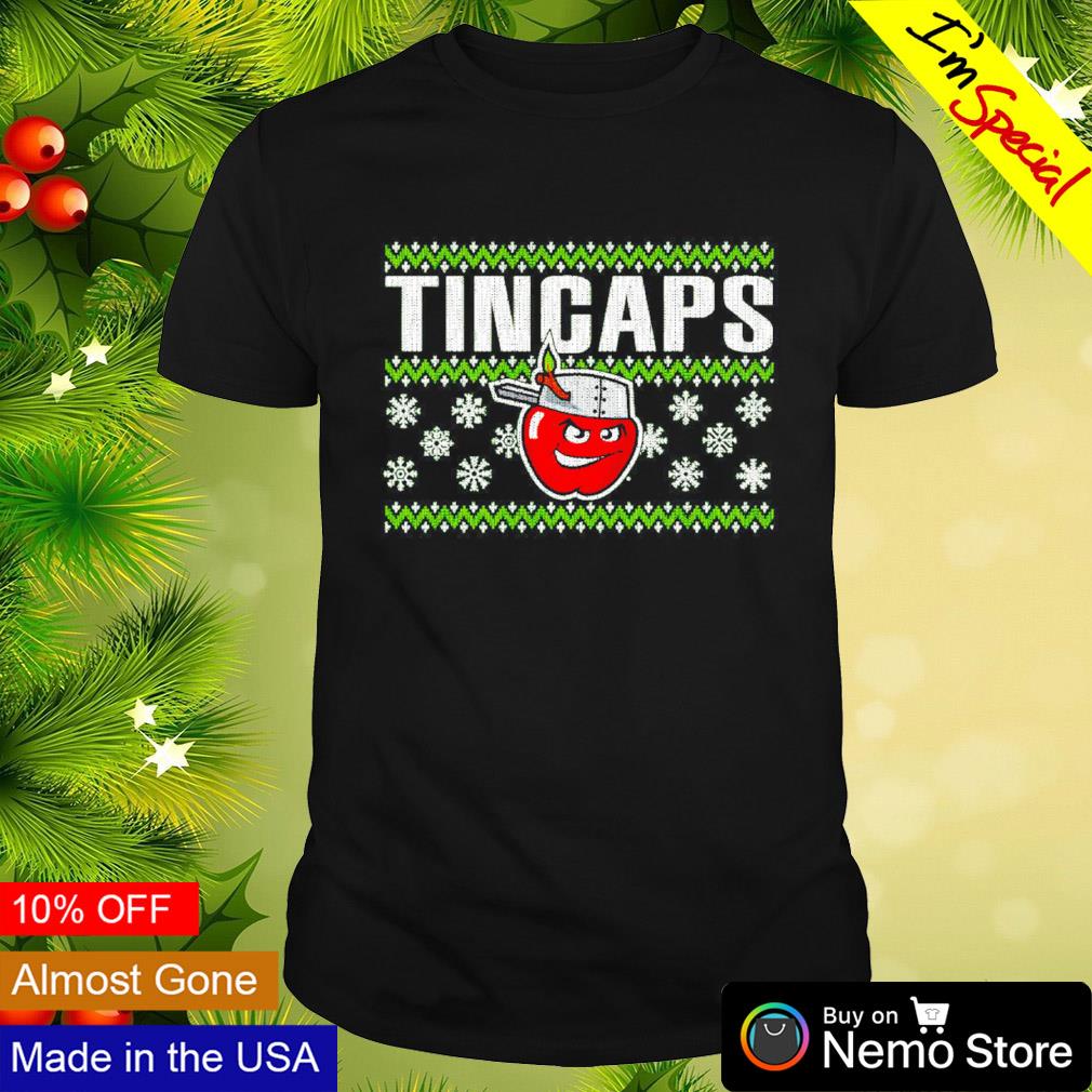Fort Wayne TinCaps snowflake ugly Christmas shirt