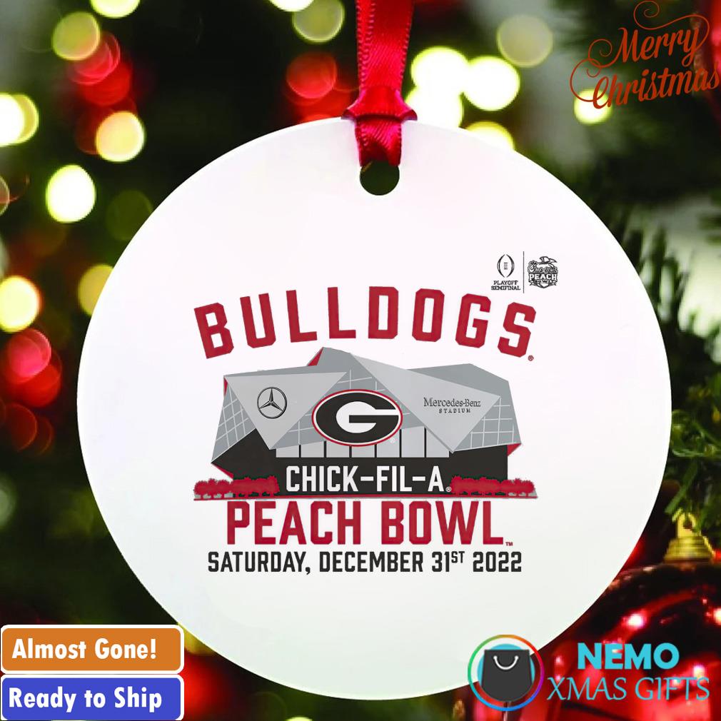 Georgia Bulldogs Chick-fil-A 2022 Peach Bowl ornament