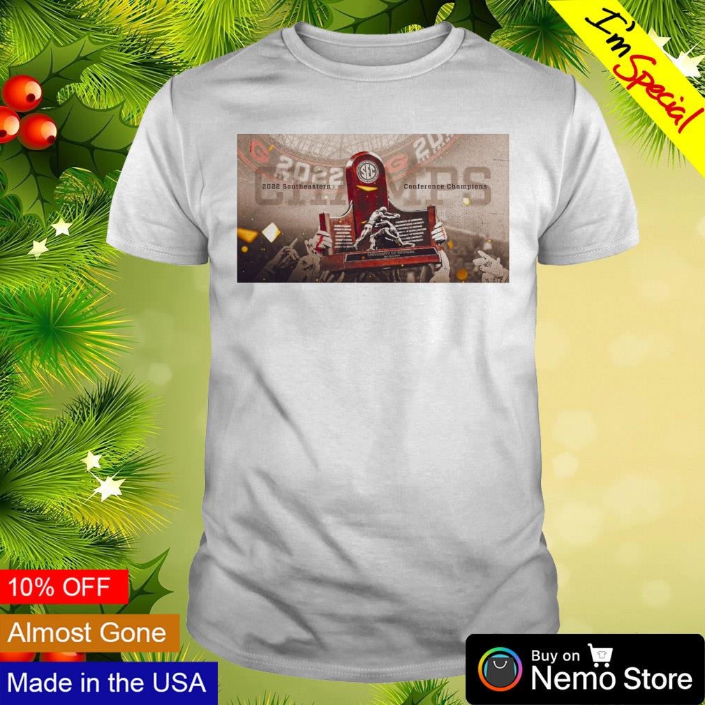 Georgia Bulldogs Dawgs on top 2022 Southeastern conference champions shirt