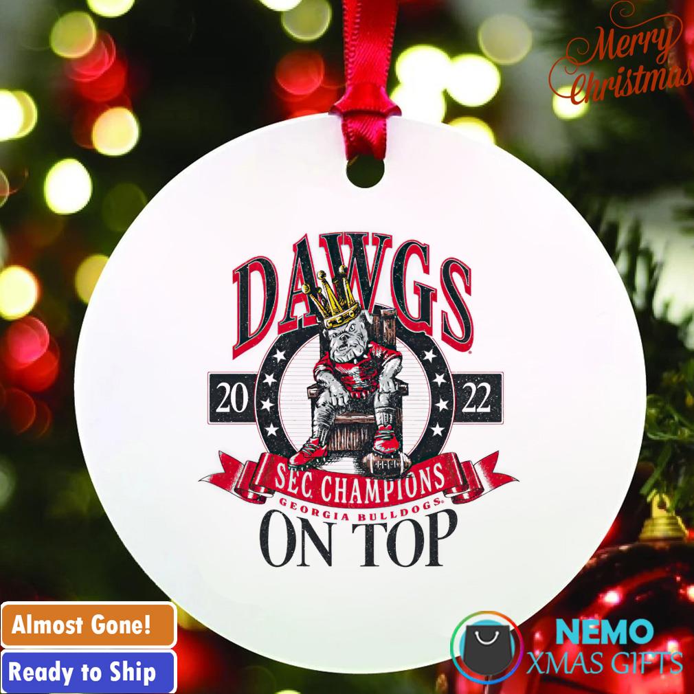 Georgia Bulldogs on top SEC Champs 2022 ornament