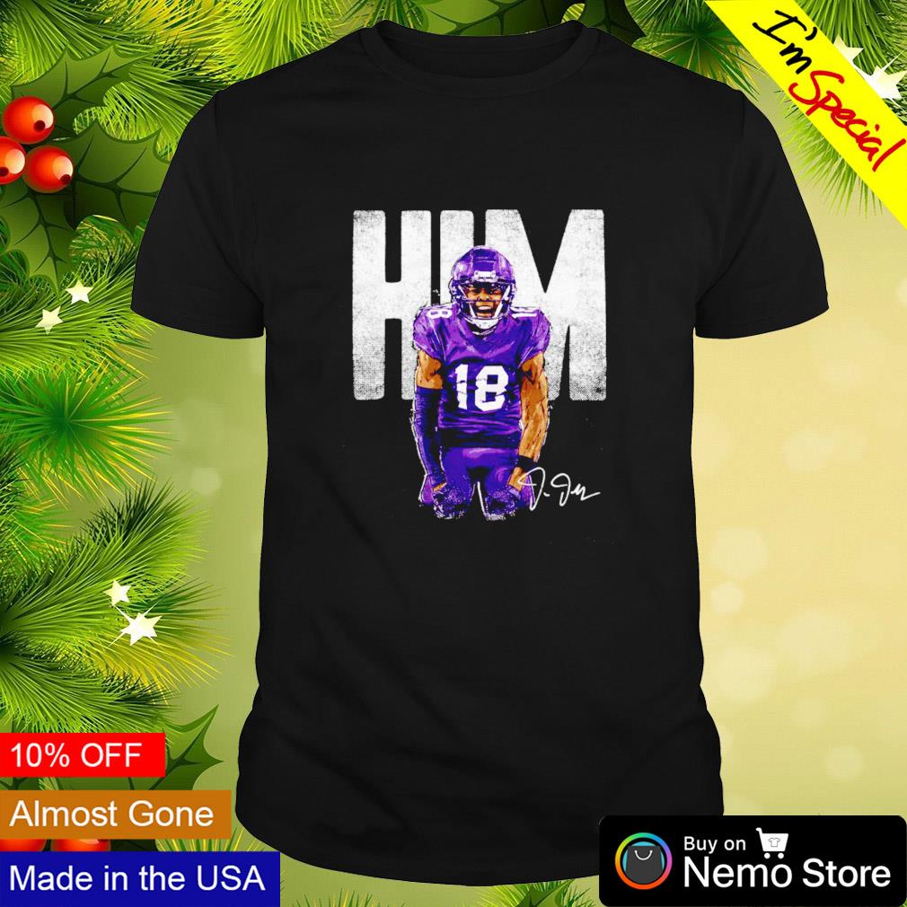 Him Justin Jefferson Minnesota Vikings bold shirt