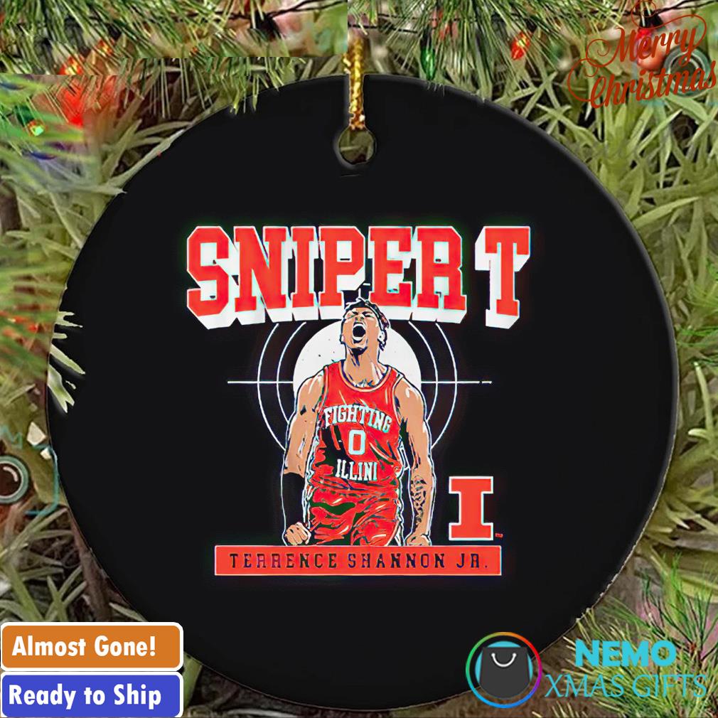 Illinois basketball Terrence Shannon Jr. sniper ornament