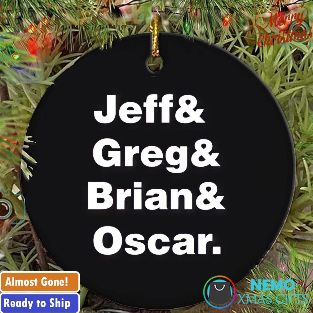 Jeff Greg Brian Oscar ornament