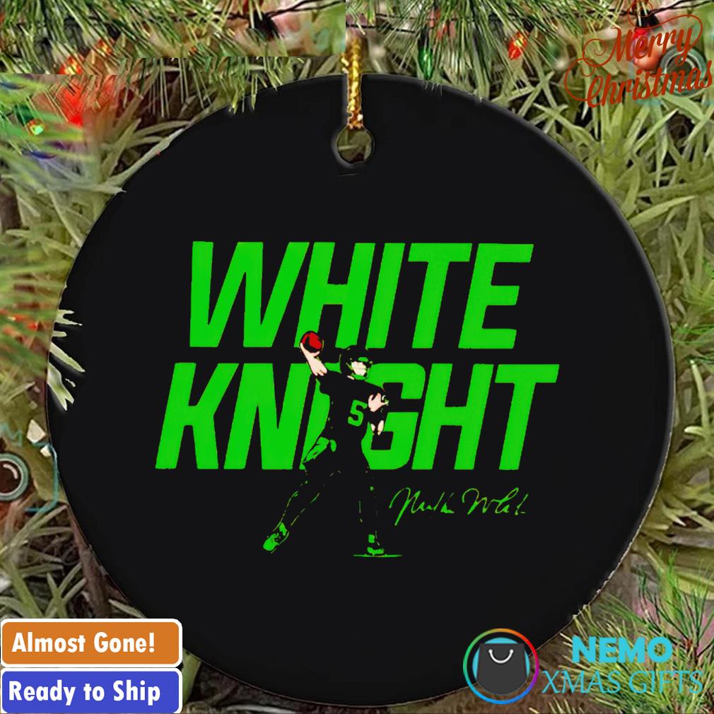 Jets Mike White knight signature ornament