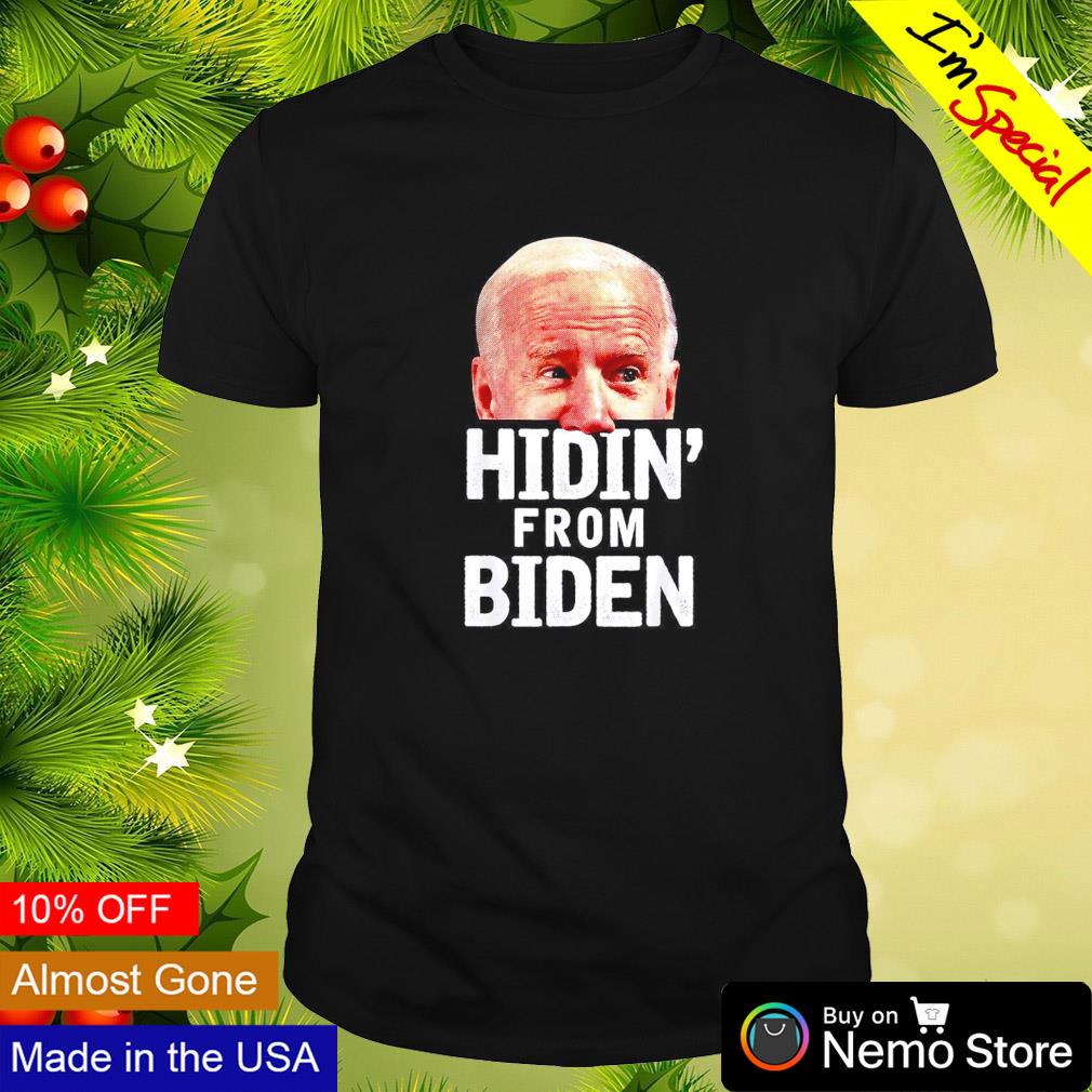 Joe Biden hidin' from Biden shirt