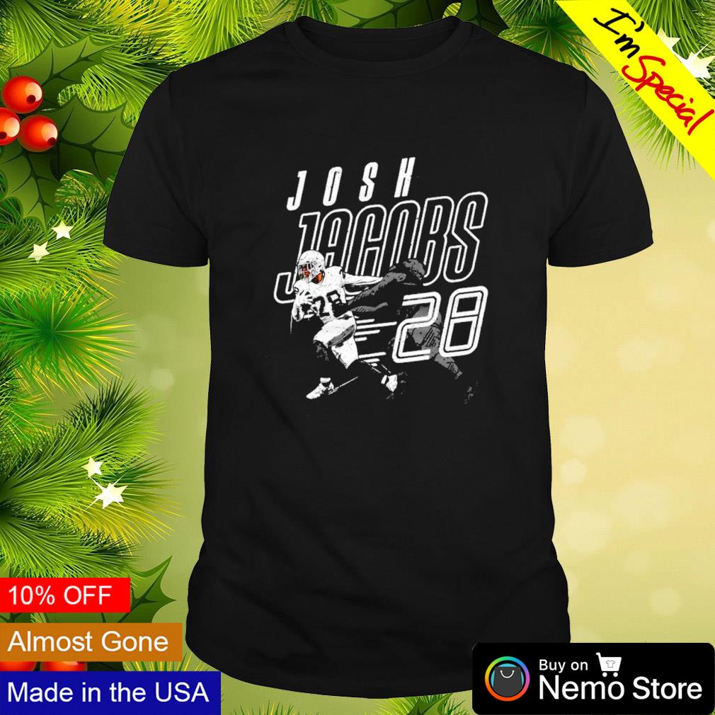 Josh Jacobs Las Vegas Raiders stiff arm shirt