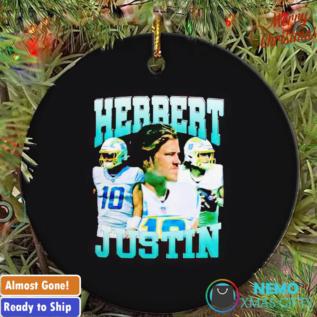 Justin Herbert Los Angeles Chargers picture collage ornament